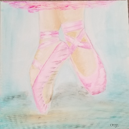 ballet slippers painting