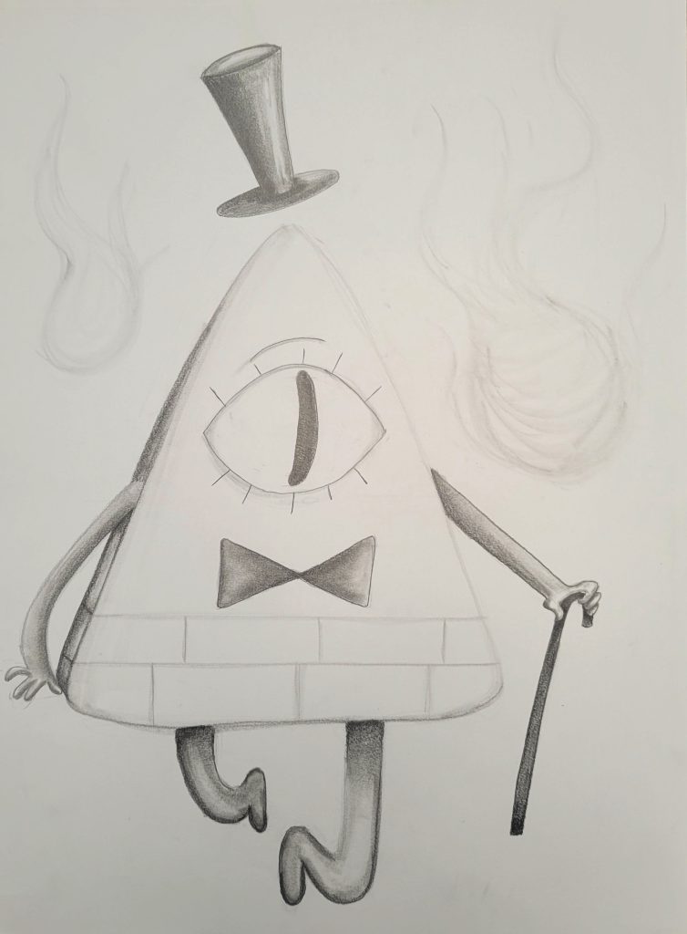 BILL CIPHER of Gravity Falls (Draw & Sketch) Ages 8 to Adult - The Art Hut